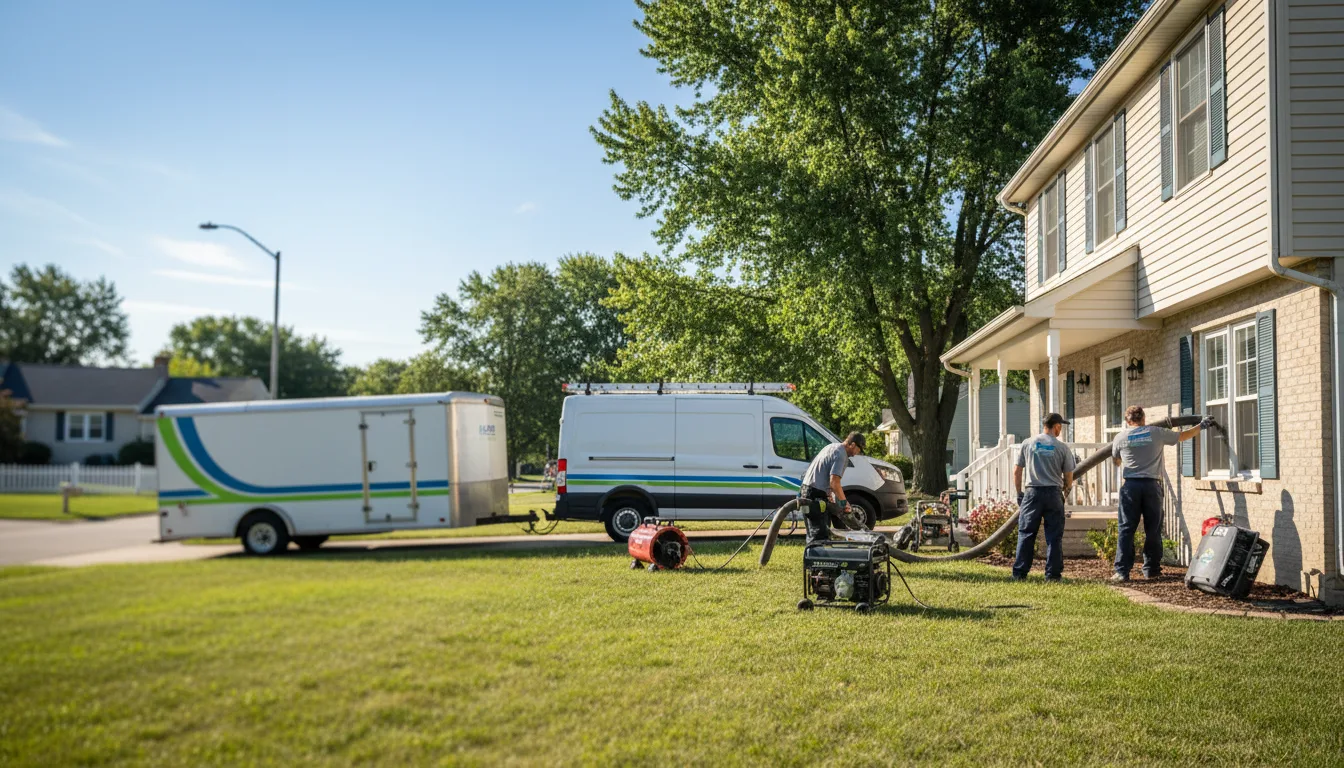 Flooded Basement Restoration And Cleanup With Repair in Novi, MI near me